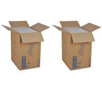 Tork Universal TF6710A Facial Tissue, Flat Box, 2-Ply, 8.2" Width x 7.9" Length, White (Case of 30 Boxes, of 100 per Box, 3,000 Sheets) (Тwo Рack)