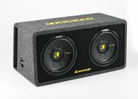 Kicker 10 Inch 1200 Watt Dual Loaded Car Audio Subwoofer Enclosure | 40DCWS102
