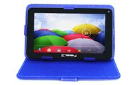 LINSAY New F7XHDBCBLUEPOLO, Quad Core, Dual Cam 8GB with Blue Leather Case