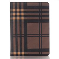 Huawei M3 Lite 10.1 inch Tablet case, Meiliio Protective Case Plaid PU Leather Smart Screen Luxury Folio Cover with Smart Stand Card Slots for Huawei Mediapad M3 Lite 10.1 inch, Brown