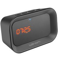 Portable Wireless Outdoor Bluetooth Speaker with Alarm Clock, Willnorn Waterproof Speaker with HD Sound and Bass, AUX Line, Built-in Microphone, USB Powered Rechargeable Subwoofer Speaker