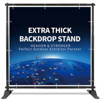 T-SIGN 5x7-8x10 ft Heavy Duty Backdrop Banner Stand, Thicker Professional Large Telescopic Display Step and Repeat Stand for Photography, Carry Bag