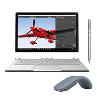 Microsoft Surface Book 2-in-1 Touchscreen Business Laptop with Perfromance Base, Core i7 up to 3.40 GHz, GTX 965M, 8GB RAM, 256GB SSD, Win 10 Pro w/ Surface Pen, Ice Blue Arc Mouse (Renewed)