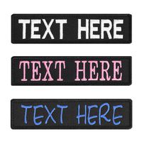 2 Pieces of The Custom Personalized Embroidered Name Patches Hook Fastener,Uniform,Work Shirt,Hat Morale Name Patch, Size is 4"X1"