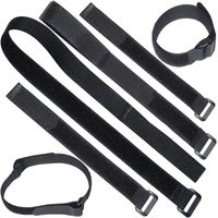 Ceeyali 30 Pack 8"/12"/16"/20" Reusable Hook and Loop Fastening Cable Ties Cable Straps for Wires Organizer and Daily Goods Management (10 Pack 20cm + 10 Pack 30cm + 5 Pack 40cm + 5 Pack 50cm)