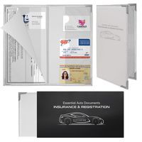 Autostyle Corner Guard Insurance and Registration Document Holders | Premium Wallet with Magnetic Closure (White)