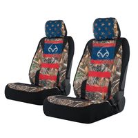 Realtree Camo Low Back Seat Covers | Edge/Americana | 2 Pack