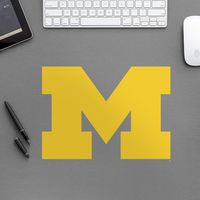 FATHEAD NCAA Michigan Wolverines - Block M Logo- Officially Licensed Removable Wall Decal, Multicolor, Giant, Large - 89-01015