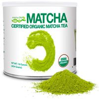 MatchaDNA 1 LB Certified Organic Matcha Green Tea Powder (16 OZ TIN CAN)