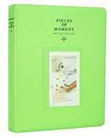 Borya 128 Pockets Photo Album for Instax Mini Liplay/Fujifilm Instax Mini 9/Mini 8/Mini 90/Mini 25/Polaroid Snap PIC-300/HP Sprocke/Kodak Mini 3-Inch Film.(Lime Green, 128 Pockets)
