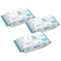 Simpleaf for Babies Unscented Wipes | Eco- Friendly, Paraben & Alcohol Free | Thick and Effective | Hypoallergenic & Safe for Sensitive Skin | Soothing Aloe Vera Formula | (60 Count) 3 Packs