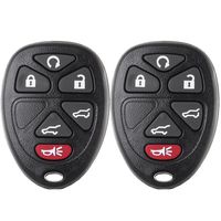 ECCPP Keyless Entry Remote Key Fob 6 Buttons Replacement fit for Cadillac Escalade/Chevrolet Suburban 1500 2500 Tahoe/GMC Yukon XL 1500 2500 OUC60270 (Pack of 2)