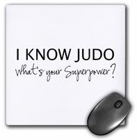 3dRose I Know Judo Whats Your Superpower for Judo Fan Judoka Or Sensei Mouse Pad (mp_194463_1)
