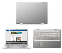 Silver Brushed Aluminum skin decal wrap skin case for HP ENVY 15M 15M-BQ021DX BP011DX BP012DX BP112DX BP111DX 15.6" Laptop