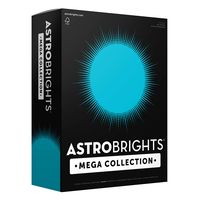 Astrobrights Mega Collection, 625 Sheets, Bright Blue, Colored Paper, 24 lb/89 gsm, 8 ½ x 11-MORE SHEETS! (91621)