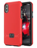 Jaagd iPhone X Case, iPhone 10 Case, Slim Shock-absorbing Modern Slim Non-slip Grip Cell Phone Case (Red)