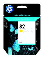 HP 82 Original Yellow DesignJet Ink Cartridge (C4913A)