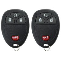 KeylessOption Keyless Entry Remote Control Car Key Fob Replacement for 15114374 (Pack of 2)