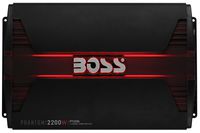 BOSS Audio Systems PT2200 Phantom 2200 Watt, 2 Channel, 2 4 Ohm Stable Class AB, Full Range, Bridgeable, Mosfet Car Amplifier with Remote Subwoofer Control