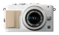 Olympus E-PL5 Interchangeable Lens Digital Camera with 14-42mm Lens (White) - International Version (No Warranty)