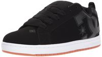 DC Men's Court Graffik SE Skate Shoe, Black/Black/Gum, 7 D D US