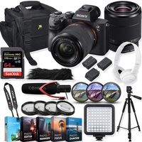 Sony Alpha a7 III Mirrorless Digital SLR Camera with 28-70mm Lens Kit + Prime Video Accessory Bundle with 64GB Extreme Pro Memory Card