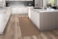 NewLife by GelPro Anti-Fatigue Designer Comfort Kitchen Floor Mat, 30x108", Tweed Light Walnut Stain Resistant Surface with 3/4" Thick Ergo-foam Core for Health and Wellness