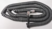 5 Pack of Gray 25' Ft Long Handset Cords for Iwatsu Phone Adix Omega IX 6IPKTD 12KTD 12KTS 24KTD 24KTS 2 3 ZT 8KTD 8KTS 8KTX 12KTX 24KTX MKT VT Gry Curly Coil Lot Long by DIY-BizPhones