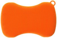 Kuhn Rikon 20128, Orange Stay Clean Scrubber, 5" x 3"
