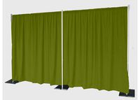 AK-Trading 8ft x 5ft Polyester Fabric Backdrop Background Drapes for Pipe and Drape - Avacado