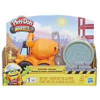 Play-Doh Wheels Mini Cement Truck Toy with 1 Can of Non-Toxic Cement Colored Buildin' Compound