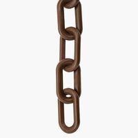 Mr. Chain Plastic Barrier Chain, Brown, (30010-100)