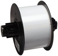 Brady B30-241-595-BLNKWT 2.25" Height x 3" Width, B-595 Indoor/Outdoor Vinyl, White BBP31 Pre-Printed Pre-Cut Labels Tape with Sign Headers, 300 per Roll