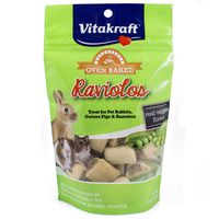 Vitakraft Raviolos Crunchy Treat For Pet Rabbits, Guinea Pigs & Hamsters, 5 Ounce Pouch