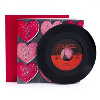 Hallmark Valentine's Day Card with Aretha Franklin Vinyl Record (Real 45 Record Plays Respect and Think)