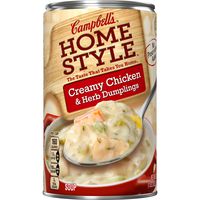 Campbell's Homestyle Creamy Chicken & Herb Dumplings Soup, 18.8 oz.