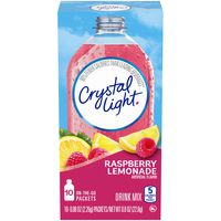 Crystal Light Sugar Free Raspberry Lemonade Powdered Drink Mix, 10 ct - 0.8 oz Packets