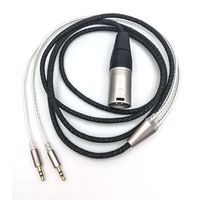 Sukira HiFi Cable for Hifiman HE400S / HE-400I / HE560 / HE-350 / HE1000 / HE1000 V2 Headphones Balance Line (4-pin XLR Male) Upgrade Cable, Silver Plated Wire 3m/9.9ft