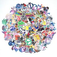 HOMIMP Stickers Pack Variety 135 Pcs - Cartoon & Galaxy Style Vinyl Decals DIY - for Laptop Skateboard Car Luggage Motorcycle Bicycle Graffiti Computer Keyboard