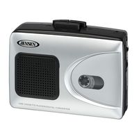 Jensen Portable Cassette Tape Player to Captures MP3 Audio Music via USB Convert PC/MAC + Built in Speaker