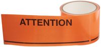 TapeCase"Attention" Label - 50 per pack (1 Pack)