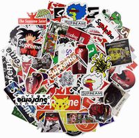 Supreme Stickers Pack KONLOY Cool Stickers 104 Pcs Fashion Laptop Car Stickers for Snowboard Motorcycle Bicycle Phone Computer DIY Keyboard Car Window Bumper Wall Decoration Luggage Refrigerator Decal
