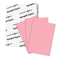 Springhill Colored Paper, Heavy Paper, Pink Paper, 24/60lb, 89gsm, 8.5 x 11, 1 Ream / 500 Sheets - Opaque, Thick Paper (024042R)