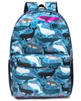 Oflamn Backpack | Underwater World Bookbag | Daypack | Fit in 15" Laptop and Multi-pockets with YKK zippers | Super Light Waterproof Nylon | Perfect for Work, Commute, Travel & College