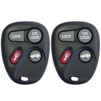 AmericanAutomotiveSupply - 2 New Replacement Keyless Entry Remote Car Key Fobs for Select Chevrolet Pontiac, GMC Vehicles KOBLEAR1XT