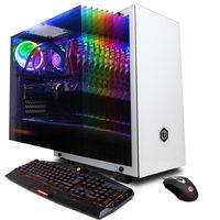 CyberpowerPC Gamer Supreme Liquid Cool SLC10640V2 Gaming PC (Intel Core i7-9700K 3.6GHz, 16GB DDR4, NVIDIA GeForce GTX 1660 Ti 6GB, 480GB SSD, 1TB HDD, 802.11AC WiFi & Win 10 Home) White