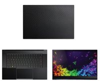 decalrus - Protective Decal for Razer Blade 15 RZ09 (Released 2015) (15.6" Screen) Laptop Black Carbon Fiber Skin case Cover wrap CFrazerBlade15Black
