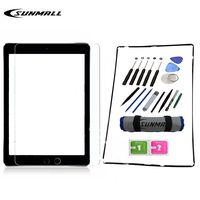 SUNMALL Screen Assembly Repair Replacement Kit Digitizer Touch Screen Replacement Kit, Compatible with Ipad Model A1395 A1396 A1397 Ipad 2 with Screen Protector/Frame Bezel+Tools/Adhesive Sticker