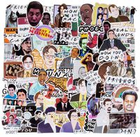 The Office Merchandise Stickers Pack of 160 The Office Stickers for Laptops Friends TV Show Stickers Funny Stickers for Computers Bike Skateboard Luggage Decal Graffiti Patches Decals