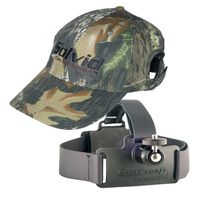 Solvid Premium Universal Head Cam Mount for Any Camera (Black Strap Hat Hardwoods Combo)